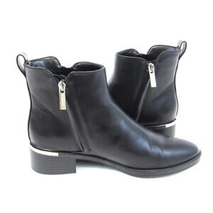 Calvin Klein Deniece Block Heel Dress Ankle Boot Women Black - Sz 9